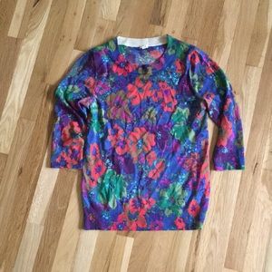 J. Crew Flower Sweater